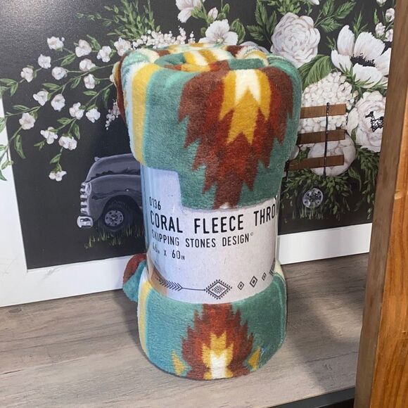 Coral Fleece Throw Blanket - Picture 4 of 8